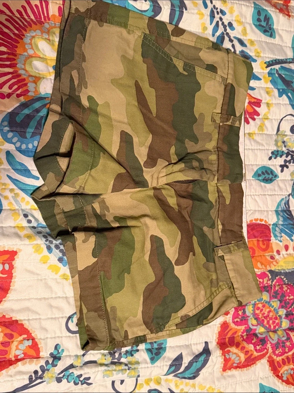 J. Crew Camo Chino Shorts - Green Brown Tan